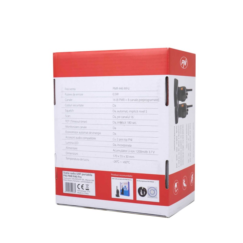 PMR R40 Pro,prenosna radijska postaja, komplet 2 kosa. - ODPRTA EMBALAŽA