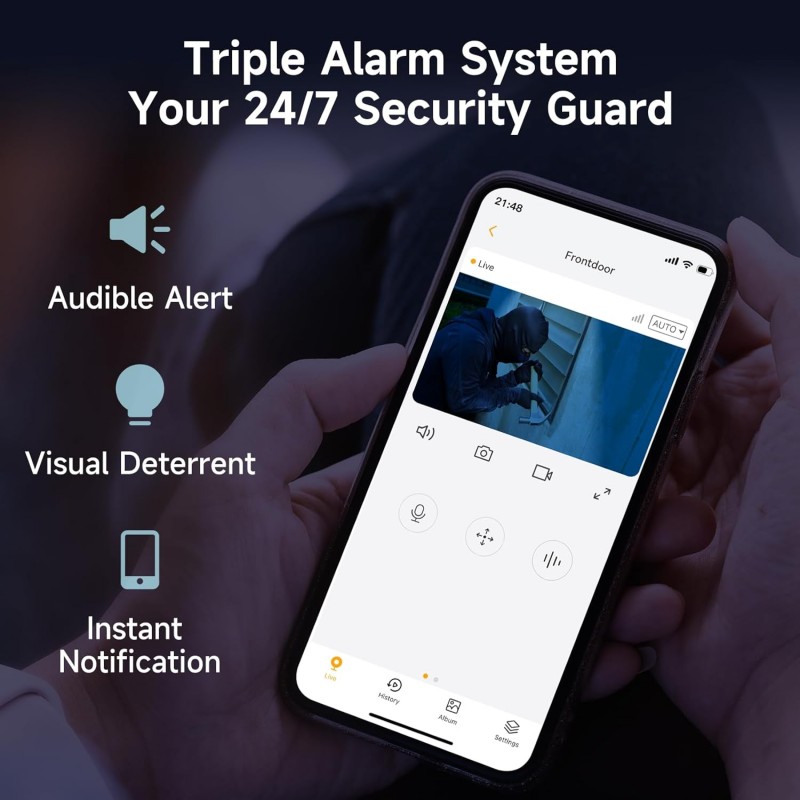 OP1 nadzorna kamera, Zunanja,4MP UHD, 2,4 in 5,8GHz, Arenti