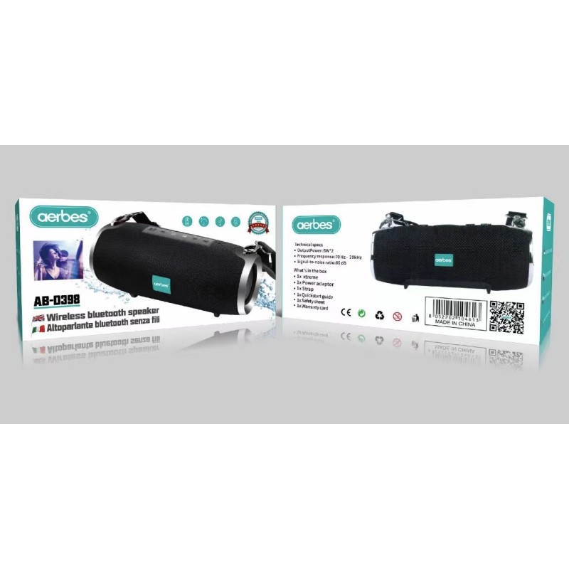 AB-D398 bluetooth zvočnik 2x5W,