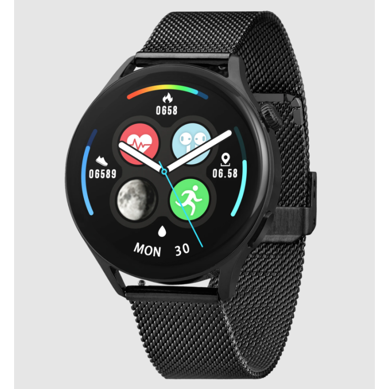 Garett pametna ura LADY ELEGANCE RT, črno jeklo