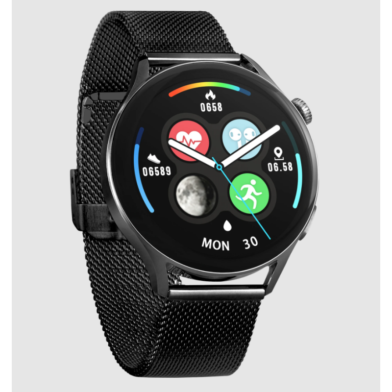 Garett pametna ura LADY ELEGANCE RT, črno jeklo