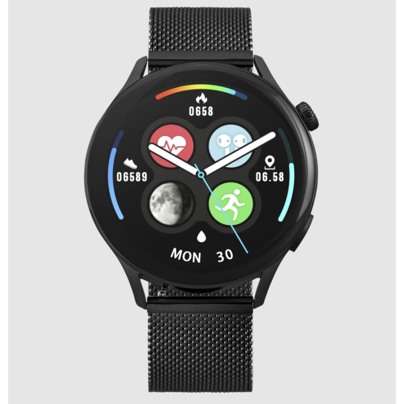 Garett pametna ura LADY ELEGANCE RT, črno jeklo