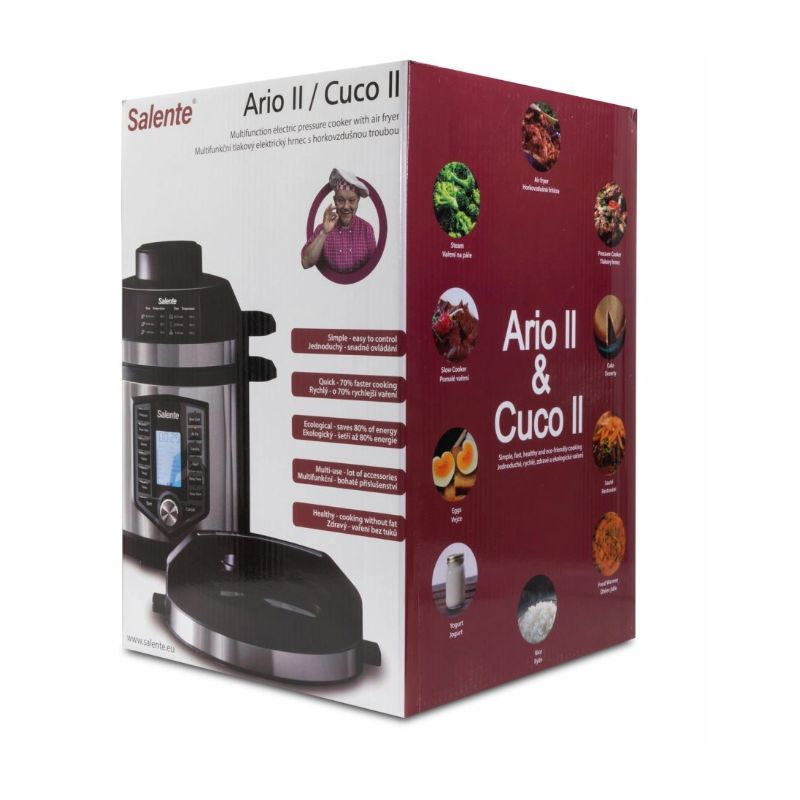 Salente Ario II, večnamenski lonec s pečico na vroč zrak