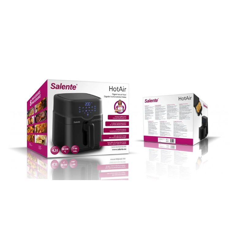 Salente HotAir, cvrtnik 2 v 1, črne barve