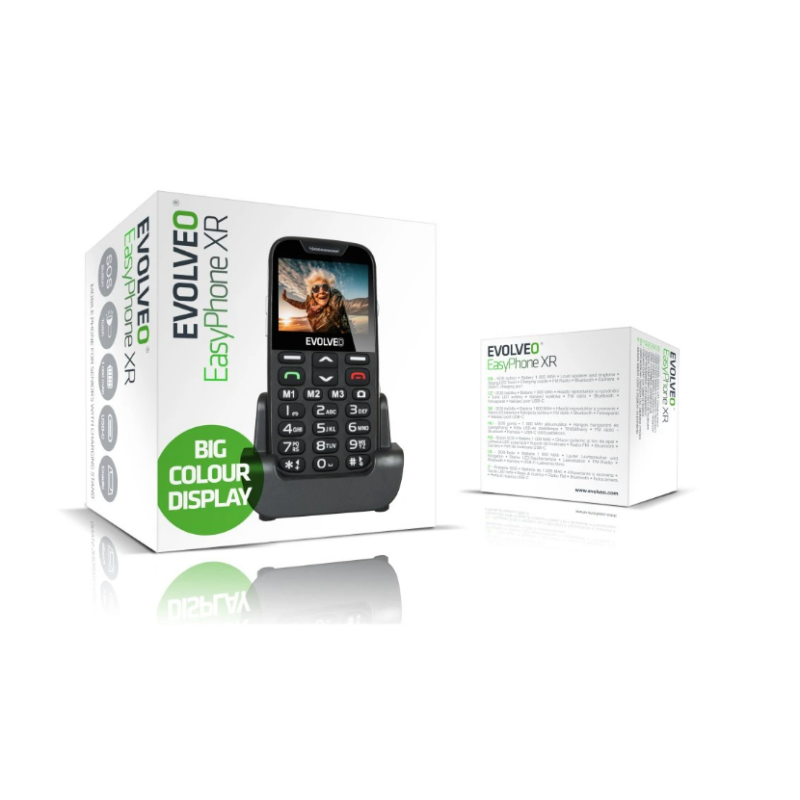 GSM aparat EasyPhone XR Črne barve