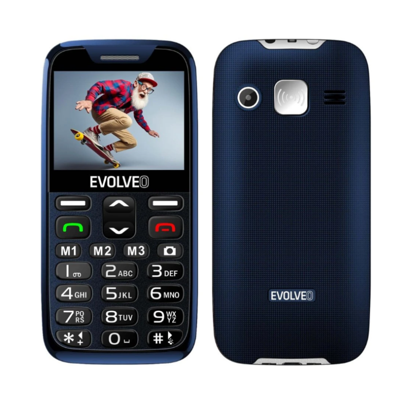 GSM aparat EasyPhone XR, modre barve