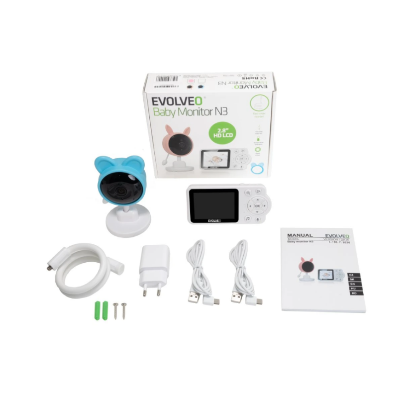 Baby monitor N3, modre barve