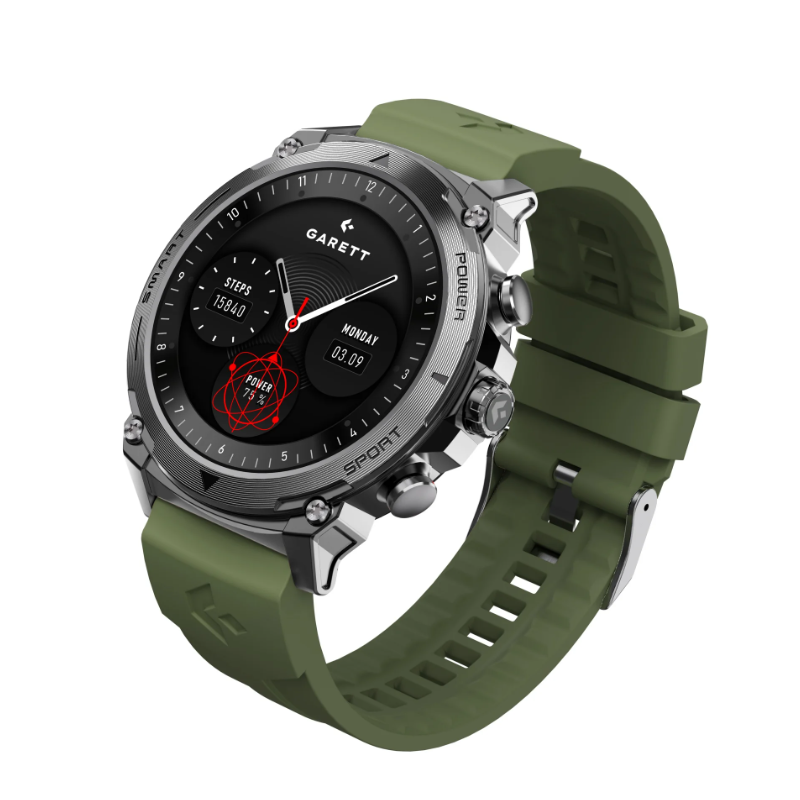 Pametna ura ATOM, srebrno jeklo