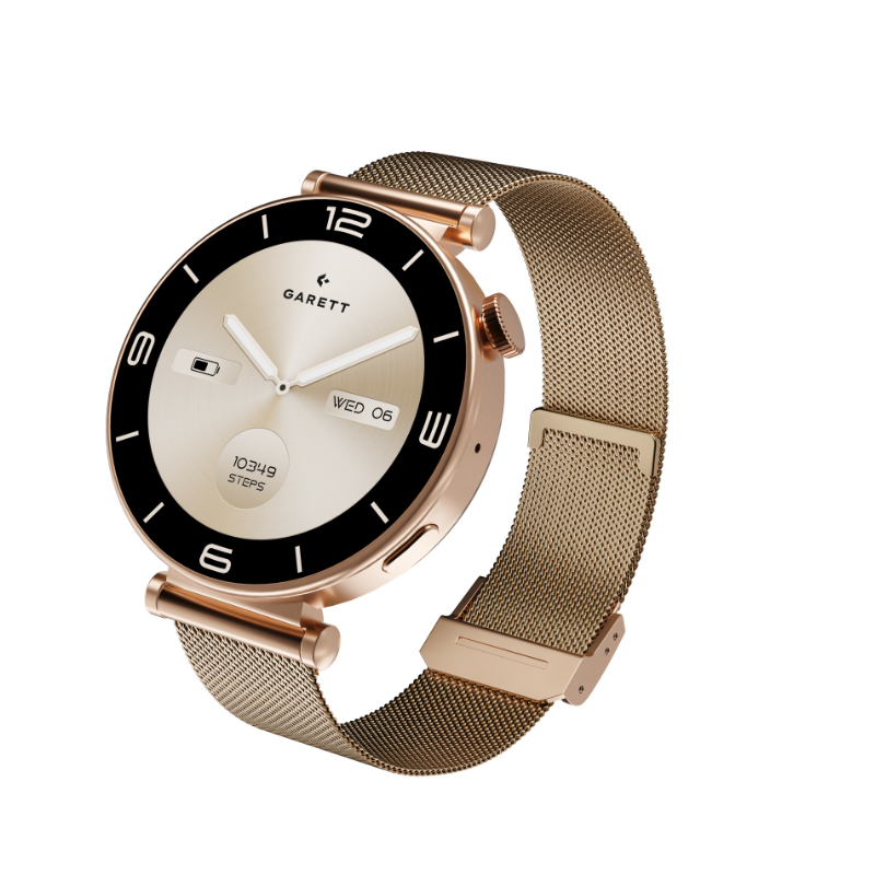 Pametna ura ROSE GOLD, zlata mrežica