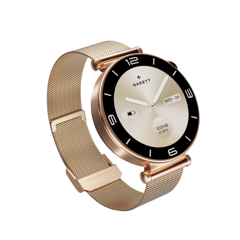 Pametna ura ROSE GOLD, zlata mrežica