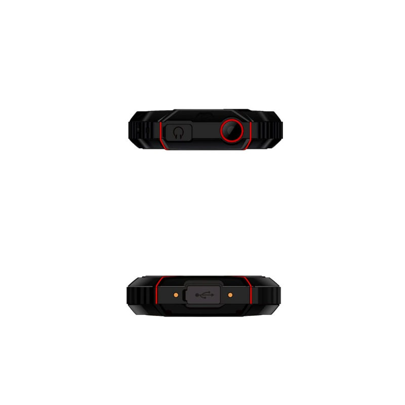 GSM aparat StrongPhone W4, črno rdeč