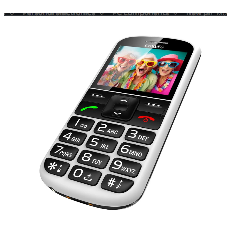 GSM aparat Easyphone XS - Bele barve