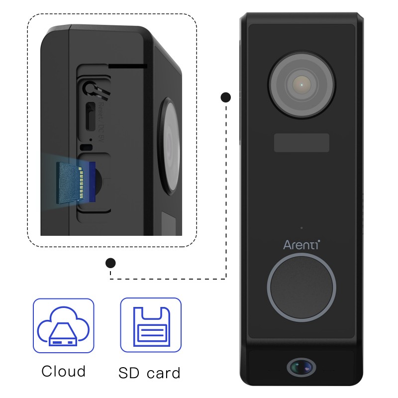 P10 pametni brezžični video zvonec z dvojno 2K Ultra HD kamero