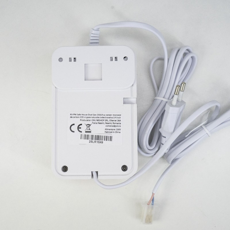 Komplet plinskega senzorja in elektromagnetnega ventila PNI Safe House Dual Gas 250LR