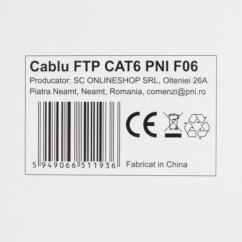 PNI KABEL FTP CAT6 F06 305m