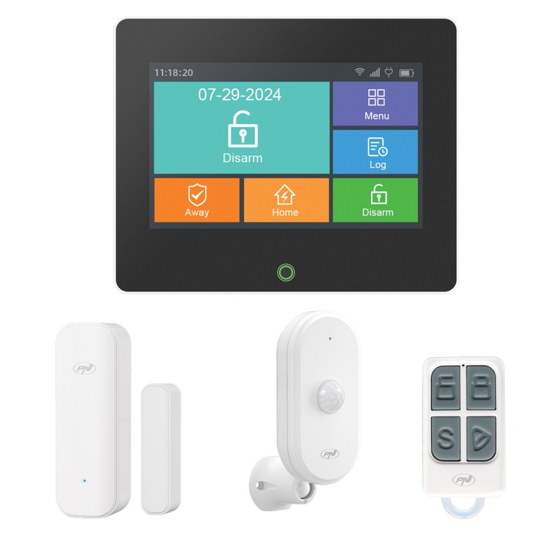 Brezžični alarmni sistem SafeHouse HS670 WiFi GSM 4G, barvni zaslon na dotik, Tuya Smart.