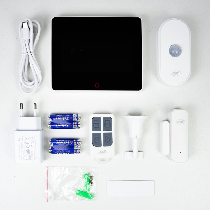 Brezžični alarmni sistem SafeHouse HS670 WiFi GSM 4G, barvni zaslon na dotik, Tuya Smart.