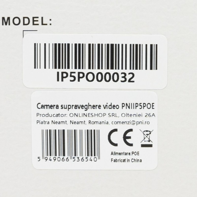 PNI IP kamera IP5POE 5MP