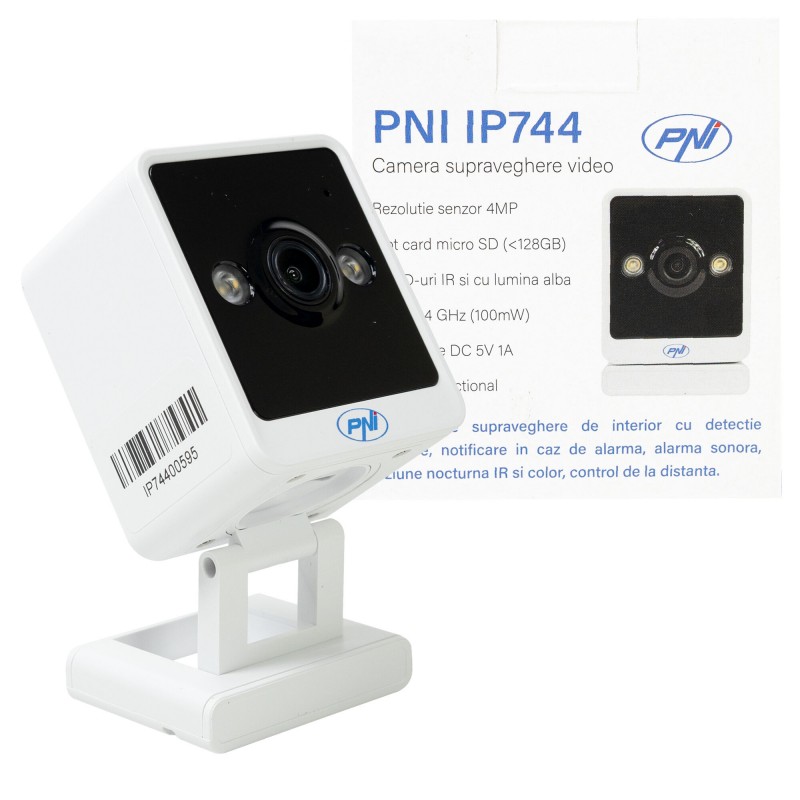PNI IP744 4MP, široki kot, mini wifi kamera