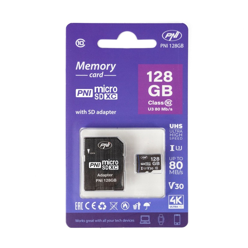 Spominska kartica microSD 128GB (slika je simbolična)
