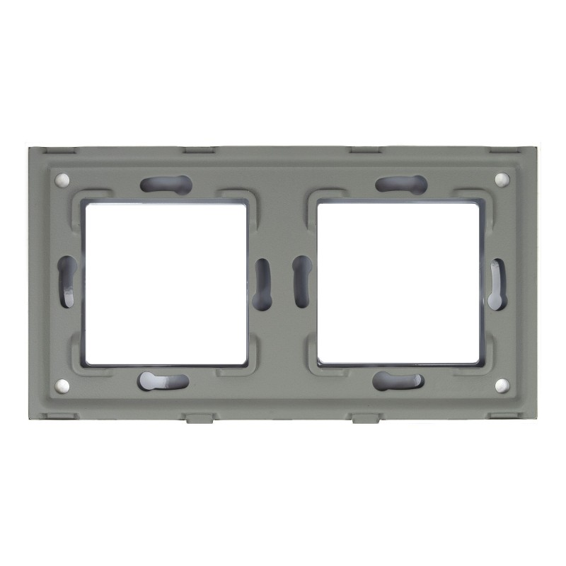 Dvojni stekleni okvir RM202W za vtičnice