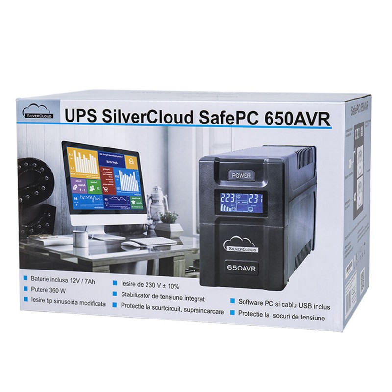 UPS SilverCloud SafePC 650AVR