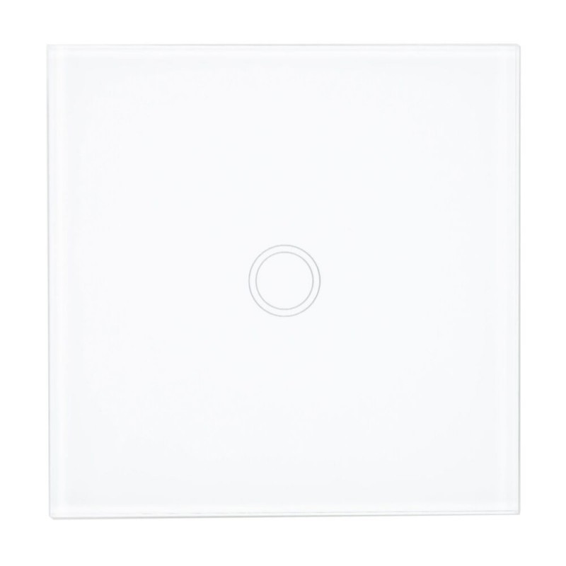 Preprosto stikalo s steklenim dotikom PNI SH101, belo z LED indikatorjem