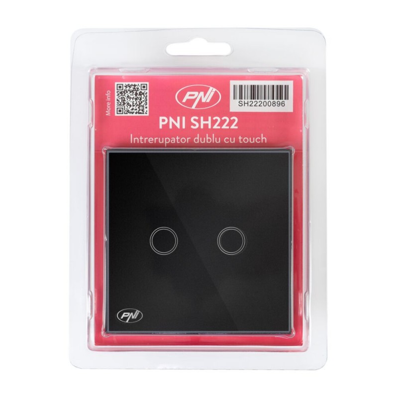 PNI SH222 stekleno dvojno stikalo na dotik