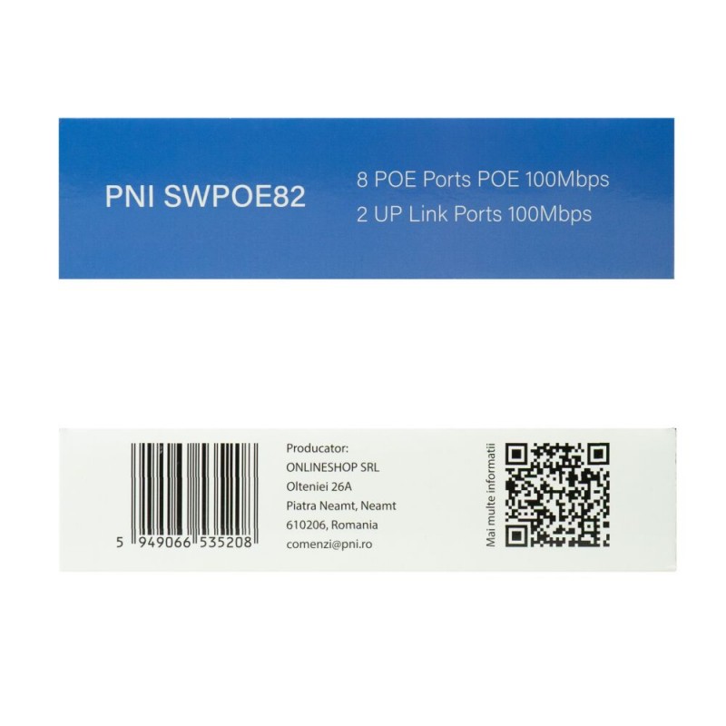 PNI Stikalo POE SWPOE82 8port