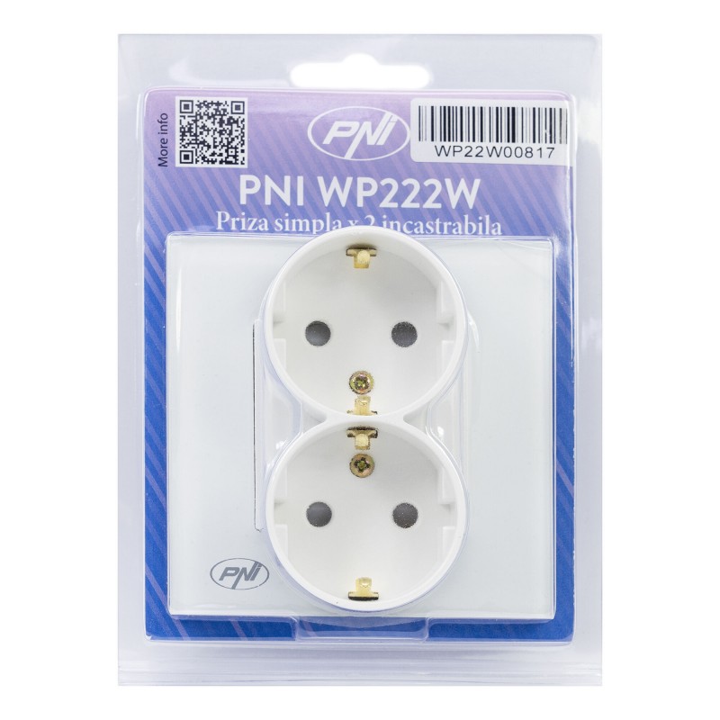 Vgradna dvojna vtičnica WP222W