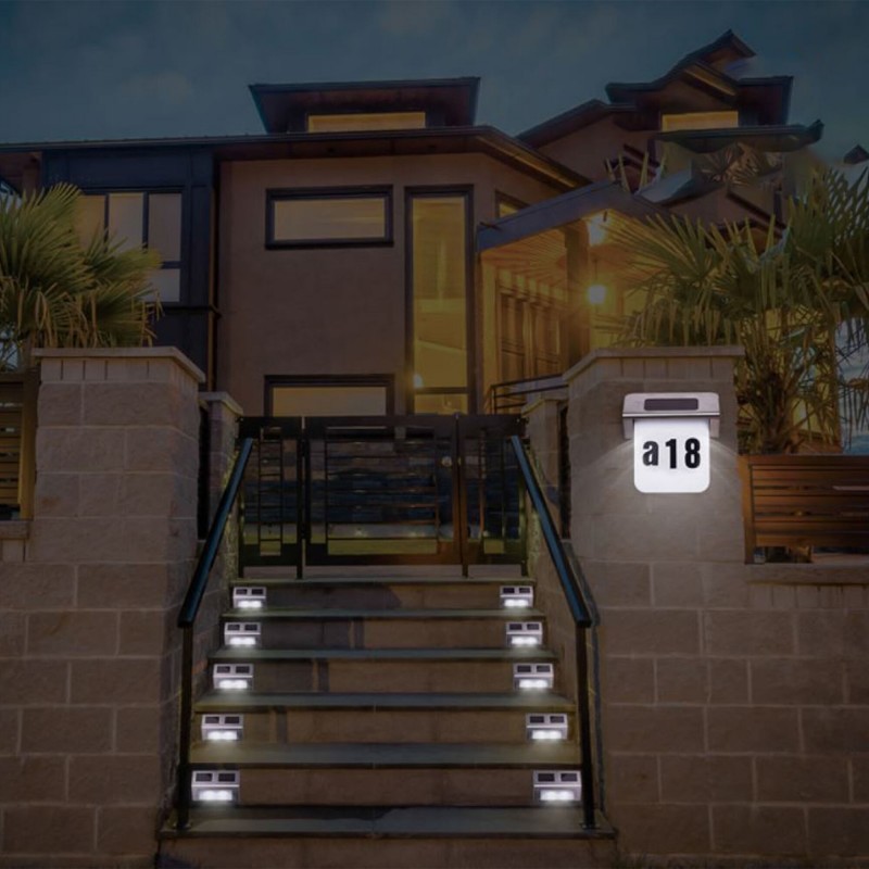 Solarna svetilka z hišno številko WS20