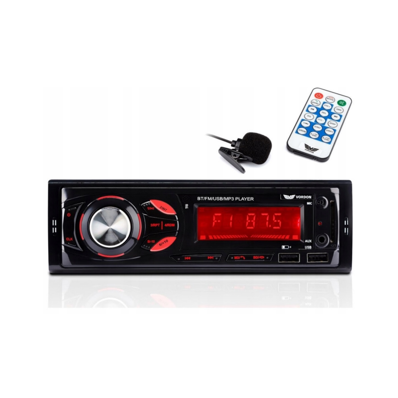 Avtoradio Vordon HT-179 Bluetooth MP3 SD USB 4x60W + daljinski upravljalnik