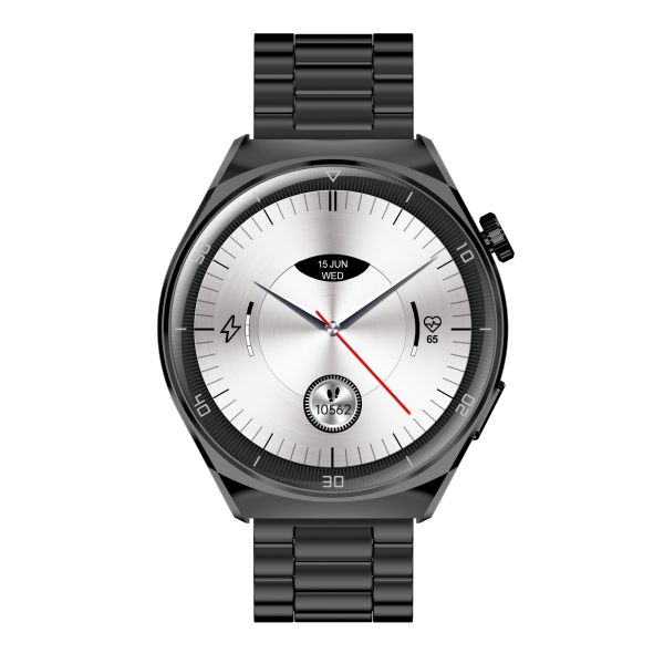 Garett pametna ura V12, črno jeklo