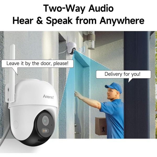 OP1 nadzorna kamera, Zunanja,4MP UHD, 2,4 in 5,8GHz, Arenti