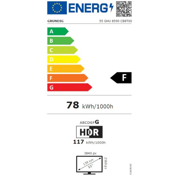 Grundig Nano LED TV sprejemnik 55GHU8590