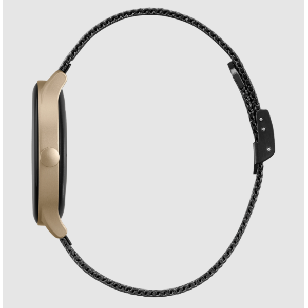 Pametna ura Garett CLASSY, črno-zlato jeklo