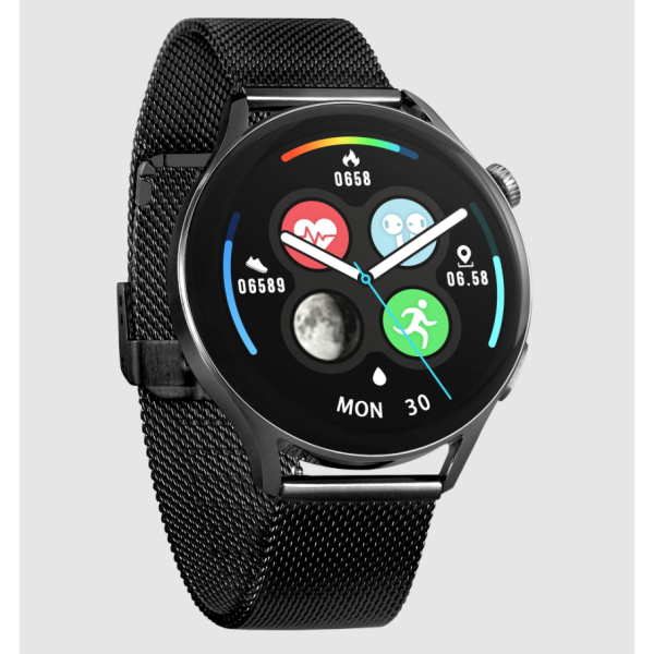 Garett pametna ura LADY ELEGANCE RT, črno jeklo