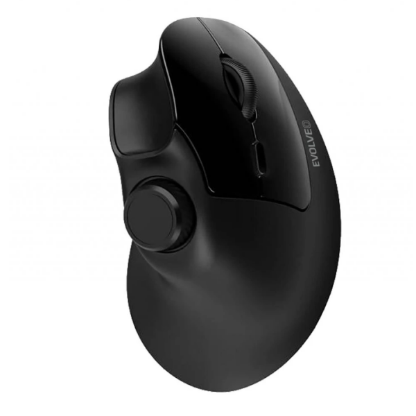 Evolveo Miška TwinVerti črne barve
