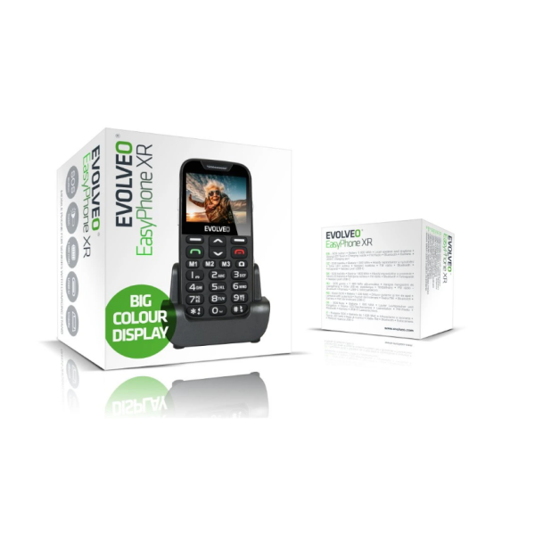 GSM aparat EasyPhone XR Črne barve