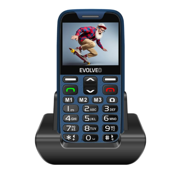 GSM aparat EasyPhone XR, modre barve