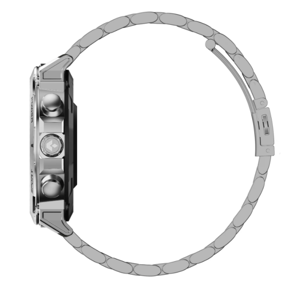 Pametna ura ATOM, srebrno jeklo