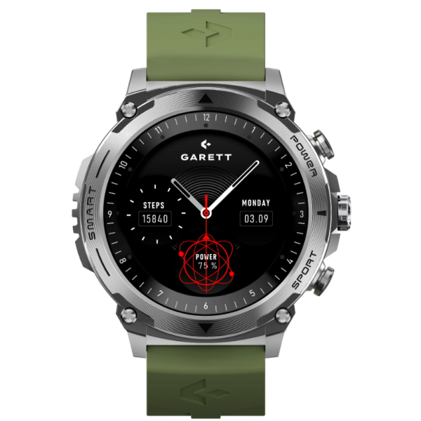 Pametna ura ATOM, srebrno jeklo