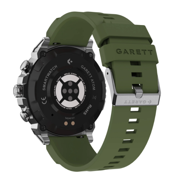 Pametna ura ATOM, srebrno jeklo