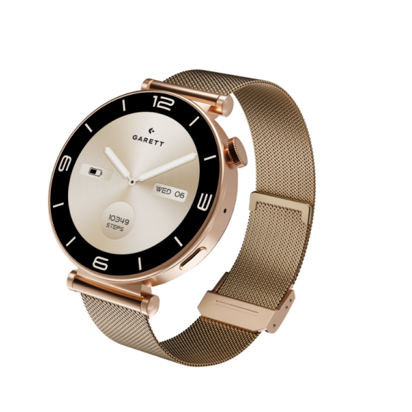 Pametna ura ROSE GOLD, zlata mrežica