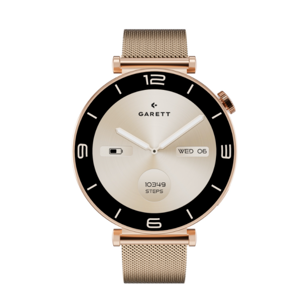 Pametna ura ROSE GOLD, zlata mrežica