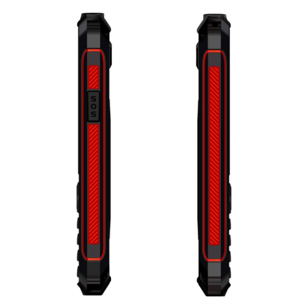 GSM aparat StrongPhone W4, črno rdeč