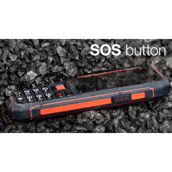 GSM aparat StrongPhone W4, črno rdeč