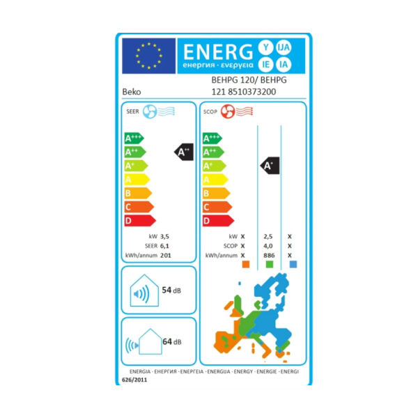 BEKO klimatska naprava BEHPG 120/ BEHPG 121