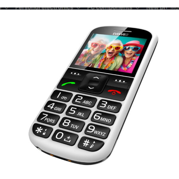 GSM aparat Easyphone XS - Bele barve