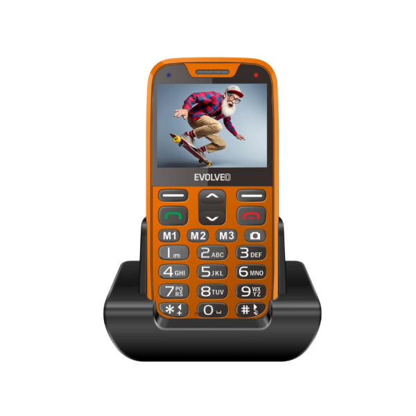 GSM aparat EasyPhone XR - Oranžne barve